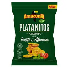 Platanitos Amazonia Tomate & Albahaca 75gr